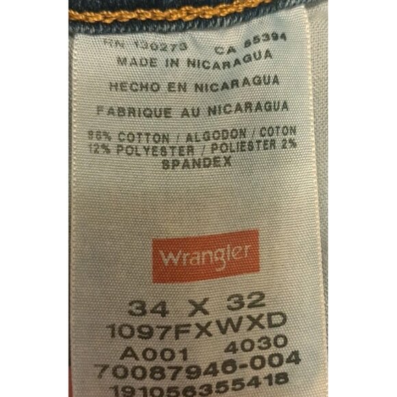 Wrangler Mens Blue Jeans 34x32 - Picture 4 of 5